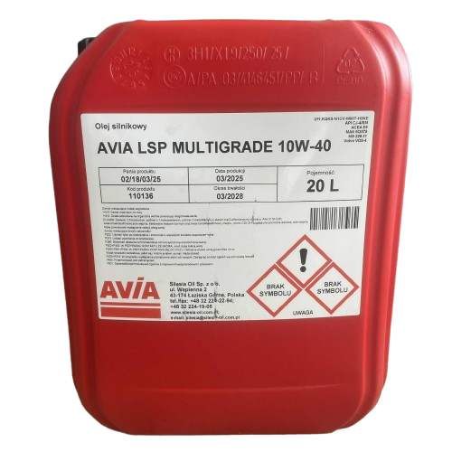 AVIA LSP MULTIGRADE 10W40 20L